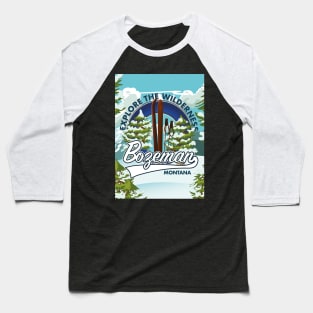 Bozeman Montana ski logo Baseball T-Shirt